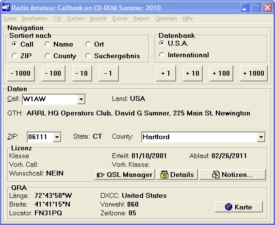 screenshot main program
